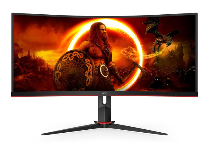 AOC Monitor Gaming Ultrapanorámico Curvo CU34G2XP/BK 34 de 180Hz WQHD VA Black, Red AOC Monitor Gaming Ultrapanorámico Curvo CU34G2XP/BK 34 de 180Hz WQHD VA Black, Red