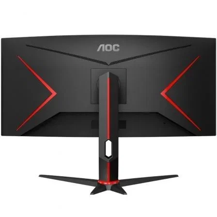 AOC Monitor Gaming Ultrapanorámico Curvo CU34G2XP/BK, 34", WQHD (3440x1440), VA, 180Hz, 1ms, DisplayHDR 400, Altavoces, Negro