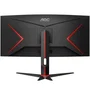 AOC Monitor Gaming Ultrapanorámico Curvo CU34G2XP/BK, 34", WQHD (3440x1440), VA, 180Hz, 1ms, DisplayHDR 400, Altavoces, Negro