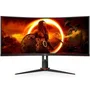 AOC Monitor Gaming Ultrapanorámico Curvo CU34G2XP/BK, 34", WQHD (3440x1440), VA, 180Hz, 1ms, DisplayHDR 400, Altavoces, Negro