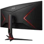 AOC Monitor Gaming Ultrapanorámico Curvo CU34G2XP/BK, 34", WQHD (3440x1440), VA, 180Hz, 1ms, DisplayHDR 400, Altavoces, Negro