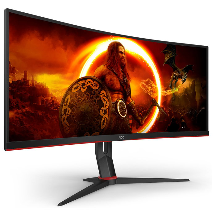 AOC CU34G2XP/BK Monitor Gaming Curvo 34 pulg WQHD 180Hz 1ms