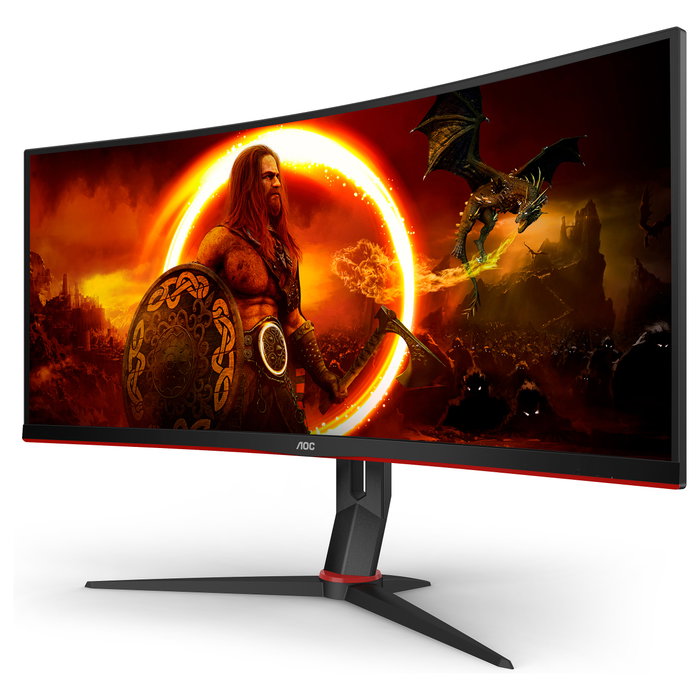 AOC CU34G2XP/BK Monitor Gaming Curvo 34 pulg WQHD 180Hz 1ms