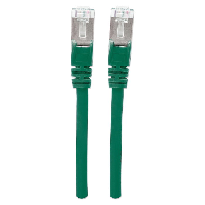 Intellinet Cable de Red Patch RJ45 Cat6 S/FTP 5 m, Cobre LSZH, Blindaje y Contactos Chapados en Oro, Color Verde