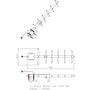 ALLNET Antena YAGI 868MHz 10dBi con conector N-Female para LoRA e IoT