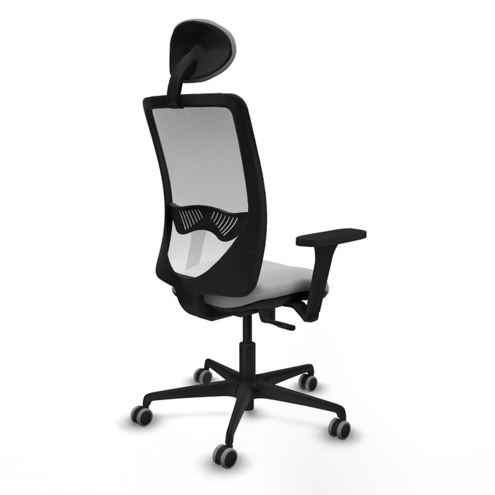 PIQUERAS Y CRESPO Silla de oficina Zulema con mecanismo Sincro, Gris claro y Blanco PIQUERAS Y CRESPO Silla de oficina Zulema con mecanismo Sincro, Gris claro y Blanco