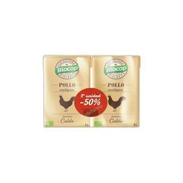 BIOCOP Caldo de Pollo Auténtico Bio Duopack