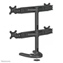 Neomounts FPMA-D700DD4 Soporte de Escritorio para 4 Monitores hasta 30'' (76 cm), Ajustable en Altura, Inclinación y Rotación, Compatible con VESA 75x75 y 100x100, Negro