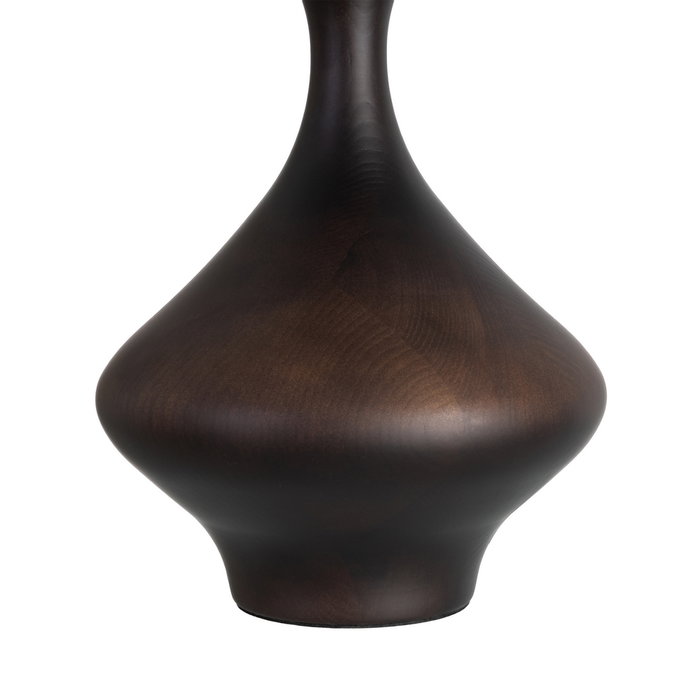 Lámpara Mesa Marrón Tejido-Madera 34 X 34 X 50 cm