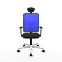PIQUERAS Y CRESPO Silla de oficina Motilla con mecanismo Sincro, Azul y Negro