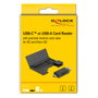 DeLOCK 91014 Lector de tarjetas USB 5 Gbps con interfaz Type-C/Type-A y estuche para tarjetas