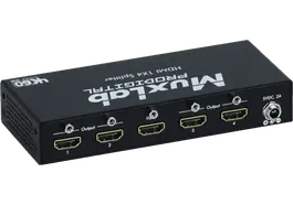 Muxlab Distribuidor HDMI 1x4 4K/60Hz con Alimentación Externa