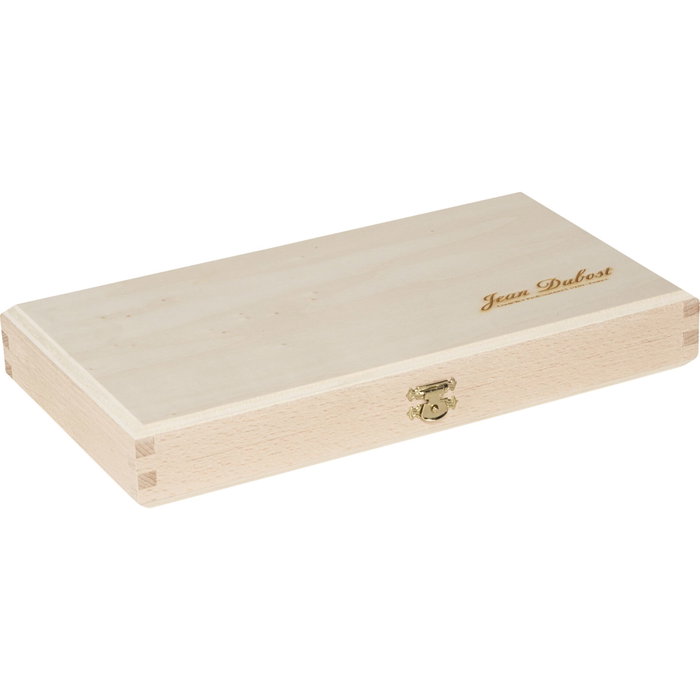 Laguiole Jean Dubost Set de 6 Cuchillos de Mesa, Acrílico Rojo
