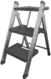 SIFER Taburete Brio Aluminio Reforzada 3 Peldaños Anchos 05002