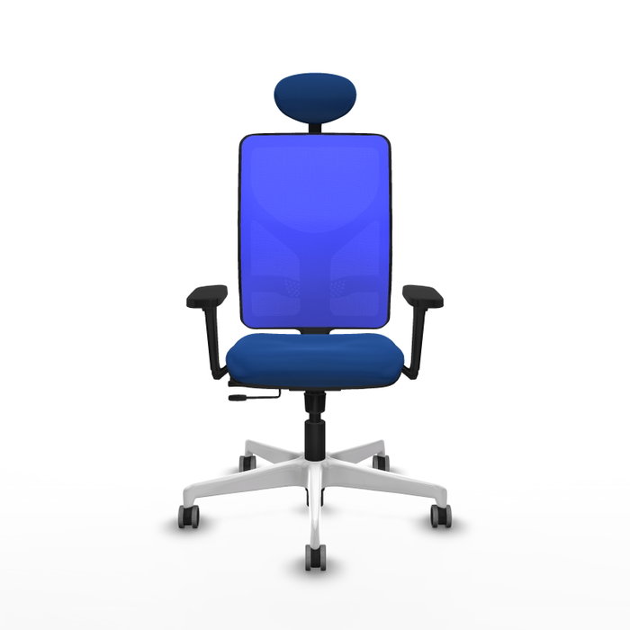 PIQUERAS Y CRESPO Silla de oficina Motilla con mecanismo Sincro/Traslack Azul