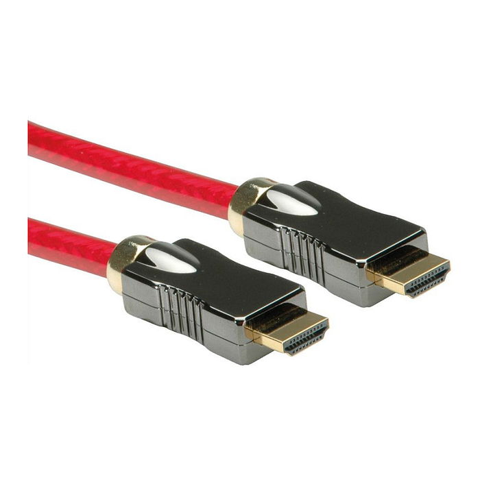 ROLINE 11.04.5901 Cable HDMI 8K (7680x4320) Macho-Macho, 1m, Rojo ROLINE 11.04.5901 Cable HDMI 8K (7680x4320) Macho-Macho, 1m, Rojo