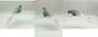 DKD Home Decor Set de 3 Figuras de Pájaro Multicolor en Espuma y Poliéster