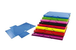 Carpeta De Gomas Y Solapas Mariola Merida Carton Forrado Fº Negra (Set de 8)