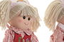 Muñeca Kids DKD Home Decor Rosa Rojo Poliester Algodón 15 x 35 x 24 cm (4 Unidades)