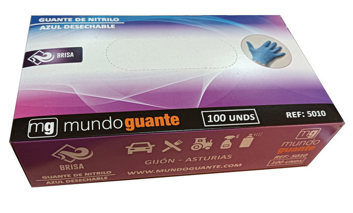 SIFER Guante Nitrilo Azul Alimentario 5.2 g T. L (100 U) SIFER Guante Nitrilo Azul Alimentario 5.2 g T. L (100 U)