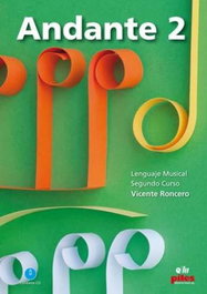 PILES EDITORIAL, Andante 2º curso lenguaje musical, Vicente Roncero - PILES EDITORIAL