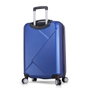 Zoozie Bags Maleta 7032 Azul 37L ABS, Ruedas 360, Cierre Codificado, Compañera de Viaje Duradera y Elegante