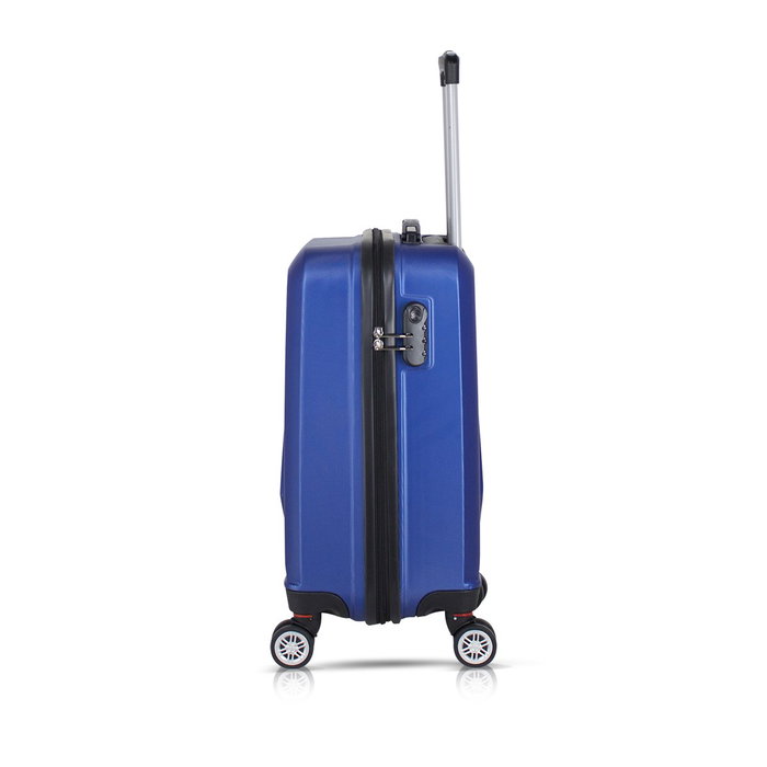 Zoozie Bags Maleta 7032 Azul 37L ABS, Ruedas 360, Cierre Codificado, Compañera de Viaje Duradera y Elegante Zoozie Bags Maleta 7032 Azul 37L ABS, Ruedas 360, Cierre Codificado, Compañera de Viaje Duradera y Elegante