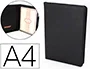 Q-connect Carpeta Portafolios Artesanía A4 Similpiel Negro Cremallera y Dptos. 332x262x30 mm