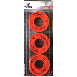 Tuman Cinta PTFE 12mm x 12m (Pack de 3 rollos)