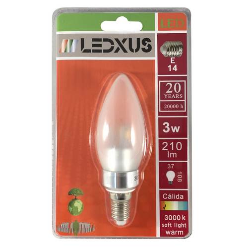 Homelux Bombilla Vela LED 3W E14 Luz Cálida 220Lm Homelux Bombilla Vela LED 3W E14 Luz Cálida 220Lm