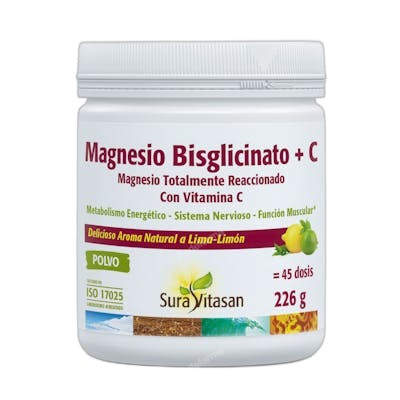 SURA VITASAN Magnesio Bisglicinato + Vitamina C 226g SURA VITASAN Magnesio Bisglicinato + Vitamina C 226g