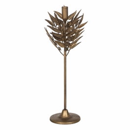 Ixia Portavelas de Metal Oro Decoración 17 x 17 x 43 cm