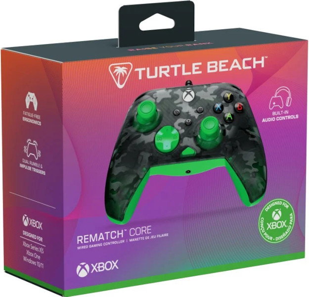 Turtle Beach Rematch Core - Camuflaje Negro/Verde