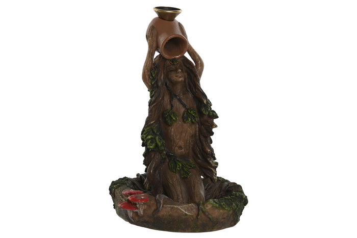 DKD Home Decor Soporte Incienso Resina Madre Naturaleza Marrón DKD Home Decor Soporte Incienso Resina Madre Naturaleza Marrón