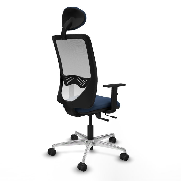 PIQUERAS Y CRESPO Silla de oficina Zulema Azul marino y Blanco PIQUERAS Y CRESPO Silla de oficina Zulema Azul marino y Blanco