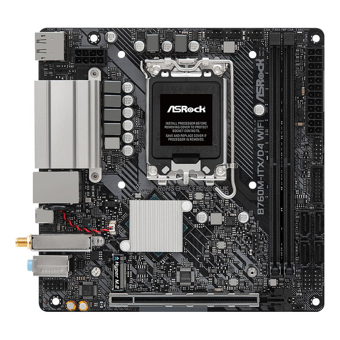 ASRock B760M ITX/D4 WiFi (1700) DDR4 Mini ITX Placa Base para PC