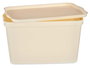 Kipit Caja Plástico con Tapa 24L Crema 29.3x24.5x45 cm (Set de 6)