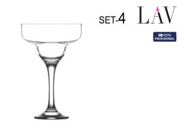 LAV Set de 4 copas de coñac MISKET 390cc