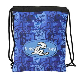 Bolsa Mochila con Cuerdas El Niño Roller Azul Negro 35 x 40 x 1 cm