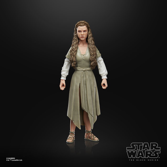 Hasbro Black Series - Figura Star Wars Princess Leia (Ewok Village, Retorno del Jedi), 15 cm articulada con pistola blaster y lanza ewok