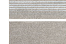 DKD Home Decor Individuales Beige Negro Poliester Lino 30x45 cm (12 Unidades)