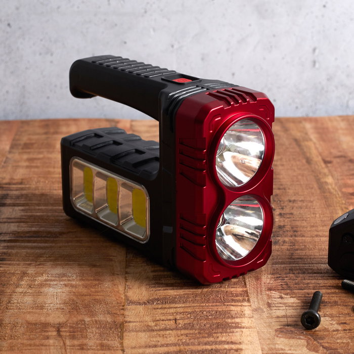 Je cherche une Idee Linterna Led Solar Recargable con 3 Modos de Luz y Batería 1200 mAh