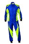 Omp Traje de Carreras Tecnica Evo FIA 8856-2018 Azul/Amarillo Talla 46