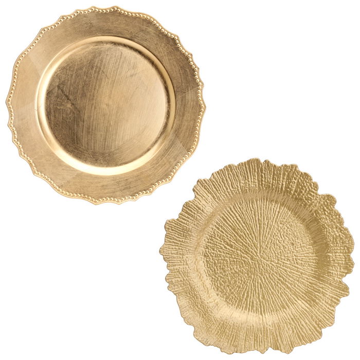 Home Deco Factory Bajoplato Dorado Mirage Diámetro 32 cm Liso Cenefa Radios Irregular Home Deco Factory Bajoplato Dorado Mirage Diámetro 32 cm Liso Cenefa Radios Irregular