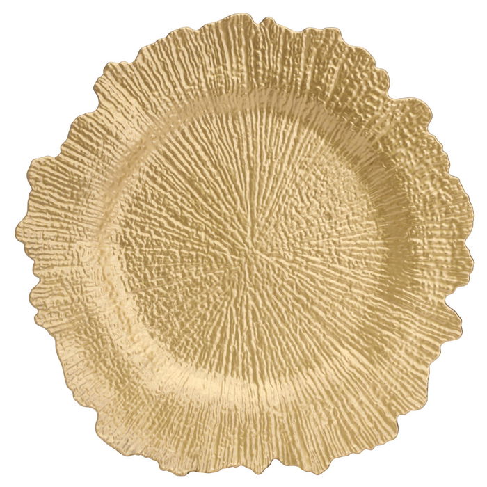 Home Deco Factory Bajoplato Dorado Mirage Diámetro 32 cm Liso Cenefa Radios Irregular Home Deco Factory Bajoplato Dorado Mirage Diámetro 32 cm Liso Cenefa Radios Irregular