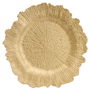 Home Deco Factory Bajoplato Dorado Mirage Diámetro 32 cm Liso Cenefa Radios Irregular