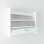 Hanah Home Estantería de Cocina Blanca 85x15x65 cm Grosor 18 mm