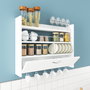 Hanah Home Estantería de Cocina Blanca 85x15x65 cm Grosor 18 mm