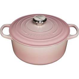 Le Creuset Signature Cazuela de asar redonda 24 cm shell pink