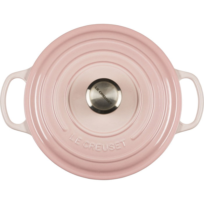 Le Creuset Signature Cazuela de asar redonda 24 cm shell pink Le Creuset Signature Cazuela de asar redonda 24 cm shell pink